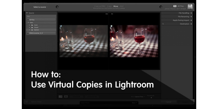 Come utilizzare le Copie Virtuali in Lightroom